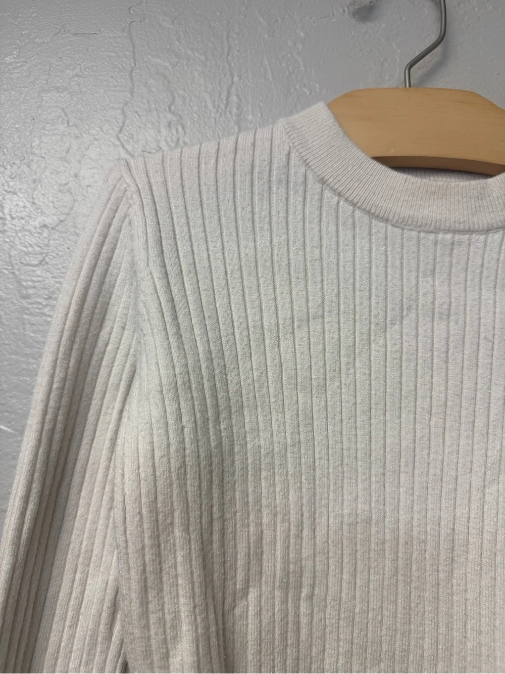 $15 ADD ON zara cream long sleeve ribbed knit top 9-10Y mini boden rylee + cru